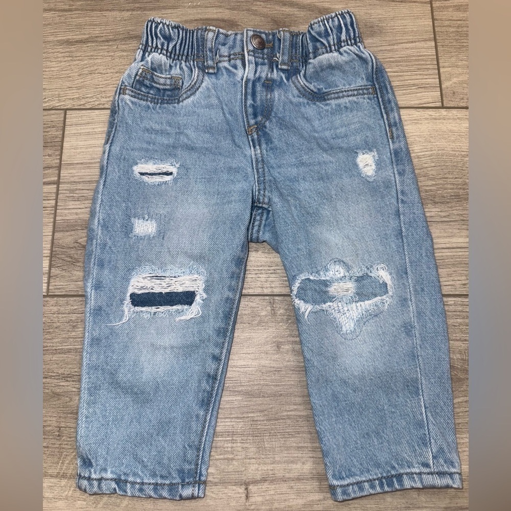 OLD NAVY Distressed Light Blue Jeans